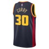 NBA Golden State Warriors Trikot Stephen Curry Nike 2024-25 City Edition Navy Swingman - Herren